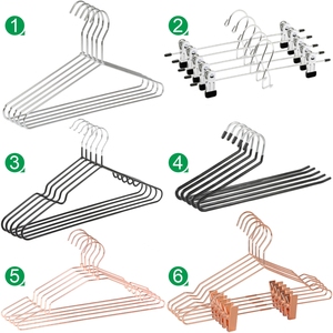 Série de cintres métalliques <span class=keywords><strong>LINDON</strong></span>, best-seller, multi-styles, anti-rouille, gain de place, pour armoire et buanderie - Product Image 1