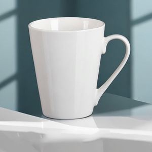 Vente en gros de tasses en porcelaine blanche simples et de grande capacité, et de tasses en céramique de couleur unie - Product Image 2
