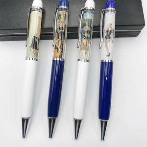 卸売 ABS＆メタルオイルペン クリエイティブDIYカラースパンコール スワールクイックサンドボールペン プロモーション - Product Image 1