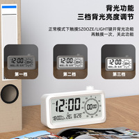 Jam Alarm Digital Meja dengan Timer Visual, Bergaya dan Kreatif, Menyala dalam Gelap, Layar Ganda untuk Anak-Anak, OEM, DOM, Dapat Disesuaikan