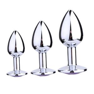 مجموعة أصلية من 3 قطع فاخرة من المجوهرات المصنوعة من الفولاذ المقاوم للصدأ للاستخدام الشرجي للجنسين، أداة تحفيز شرجي - Product Image 3