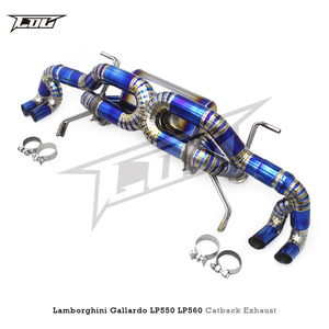 Tubos de <span class=keywords><strong>Escape</strong></span> Catback de Titanio OBM para <span class=keywords><strong>Lamborghini</strong></span> Gallardo 5.2 LP550/LP560/LP570 2008-2016, Sistema de <span class=keywords><strong>Escape</strong></span> Deportivo con Válvulas - Product Image 6