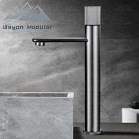 Robinet en cuivre minimaliste moderne monotrou minimaliste Wayon pour eau froide et chaude adapté aux salles de bain d'hôtel