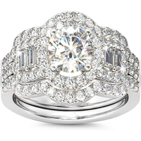 Bague en diamant de laboratoire de qualité supérieure Eternal Shine Ethical Design qui devient une partie de votre amour unique