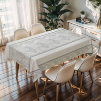 Nappe de table rectangulaire RNPT à motif PVC pour cuisine, salle à manger, maison