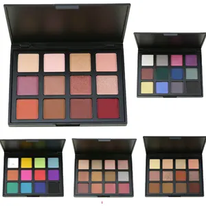 Custom Eye Shadow Make Your Own Brand High Pigment Makeup Private Label 12 Colors Eyeshadow Palette