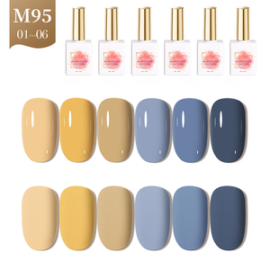 AILANUO รับผลิตแบรนด์ส่วนตัว ขายส่ง ยาทาเล็บเจลยูวี 6 สี 15 มล. แบบลอกออกได้ ปราศจากสาร Hema สำหรับร้านทำเล็บ - Product Image 1
