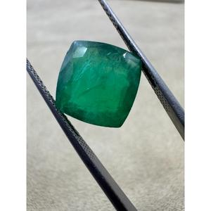 6.85พลอยพลอยเทียมสีเขียวมรกตแบบหลวมคุณภาพสูงตัดจากแซมเบียสำหรับทำเครื่องประดับ - Product Image 2