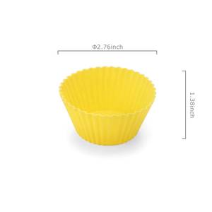 Basics Eco-Friendly Disposable Nonstick <b>Silicone</b> Cupcake Mold 3D Bar Rose Shaped Oven Safe Easy Clean Office Space Friendly - Product Image 4