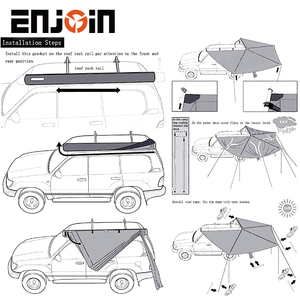 Enjoin 4x4 offroad cắm trại <span class=keywords><strong>foxwing</strong></span> mái hiên lều cho Camper Trail khuyến mãi cho tốt nhất bán xe awing mở rộng cho cắm trại - Product Image 4