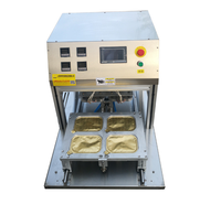 Machine de scellage semi-automatique à économie d'énergie pour couvercles de films découpés, gobelets, bols et plateaux de nouilles instantanées, en promotion