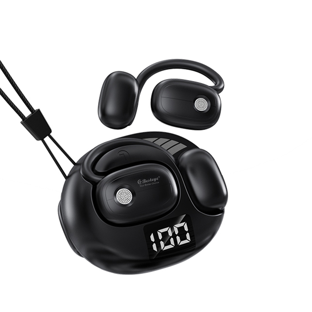 OWS Open Ear Bud Wireless Earbud Digital Display Bt 5.4 Noise Cancelling Headphones Headset Ear Hook Sports Running TWS Earphone