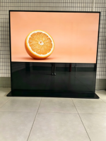 Écran d'affichage numérique commercial sur pied de 75 pouces, écran LCD vertical non tactile, fréquence de rafraîchissement de 120 Hz, IA intégrée