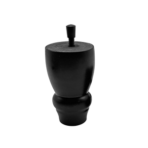 Patas de Sofá de Madera Pinlong, Patas de Mesa de Comedor de Madera con Forma de Calabaza, Patas de Sofá Negras, Mueble para TV - Product Image 3