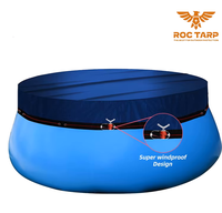 Couverture de piscine hors sol pliable en polycarbonate pour l'hiver, installation facile, pour piscine extérieure
