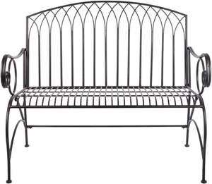 Bancos plegables de hierro forjado hechos a mano para jardí<span class=keywords><strong>n</strong></span>, patio al aire libre, diseño tradicional, metal enrollado, venta al por mayor - Product Image 1