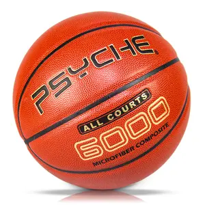 高度なマイクロファイバー複合革カスタムバスケットボール標準サイズ7プロのマッチボール屋内29.5インチゲームボール