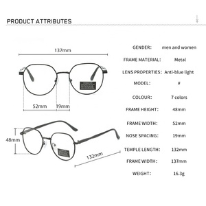 Lunettes Photochromiques Anti-UV pour Femmes Hommes, Verres Anti-Lumière Bleue, Monture Ronde Métal Or Rose, Lunettes <span class=keywords><strong>de</strong></span> Soleil <span class=keywords><strong>Femme</strong></span> - Product Image 5