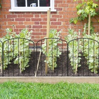 Clôture de jardin temporaire en métal antirouille sans creuser pour cour, patio, animaux domestiques et parterres de fleurs - 81 cm H x 10,8 m L, 15 panneaux, portail facilement assemblable