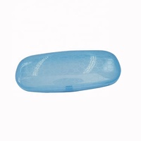 Étui à lunettes pliable pour enfants en plastique optique finition mate, emballage cadeau, marque HG, fermeture à pression