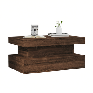 Modern Engineered Wood Coffee <b>Table</b> 35.4 X 19.7 X 15.7 In With Storage For Living Room Furniture - Product Image 1