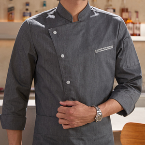 Abbigliamento <span class=keywords><strong>da</strong></span> <span class=keywords><strong>Lavoro</strong></span> di Alta Gamma per Uomo, Maniche Lunghe, Nuovo Stile Autunnale per Ristoranti, <span class=keywords><strong>Bar</strong></span>, Cucina, Pasticceria, Hotel - Product Image 1