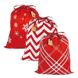 Bolsas de regalo con cordón navideño