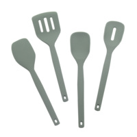 Cuillère-raclette antiadhésive de qualité alimentaire, résistante à la chaleur, outils de cuisine, 4 pièces, accessoires de cuisine, ensemble d'ustensiles en silicone