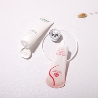 Tubes cosmétiques de luxe vides en plastique blanc recyclable de 100 ml pour crème pour les mains, emballage cosmétique à presser