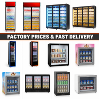 Réfrigérateur commercial de pointe pour boissons, vitrine réfrigérée, réfrigérateur de bar avec porte vitrée, vente en gros directe usine, certifié ETL CE NSF, compatible OEM