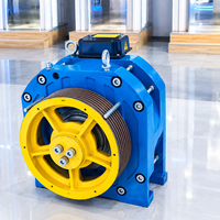 Machine de traction d'ascenseur moderne à haute efficacité sans engrenages, moteur PMSM pour ascenseur de passagers, ascenseur MRL, hôtels et appartements