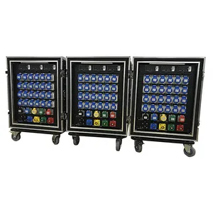 24 canali stage distro box portable power distribution flight case box power distribution holder