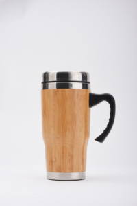 <span class=keywords><strong>2021</strong></span> 480ML Venta al por mayor Café de bambú natural Té Tazas de coche con tapa para beber - Product Image 2