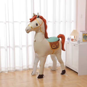 Palloncino in Mylar a Forma di Cavallo e Unicorno 4D per Decorazioni di Feste di Compleanno per Bambini a Tema Fattoria e Fiabe - Product Image 4