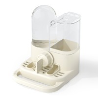 Distributeur automatique de nourriture et d'eau 2-en-1 pour petits animaux, anti-déversement, à fixer sur cage, pour hamster, gerbil, lapin