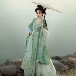 2025 nuevo <span class=keywords><strong>Hanfu</strong></span> adulto antiguo vestido falda en el pecho viento chino estudiantes elegante antiguo diario primavera y verano traje al por mayor - Product Image 4