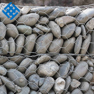 Cages renforcées de roche de Gabion <span class=keywords><strong>Cage</strong></span> de Gabion de pierre de revêtement en plastique pour le contrôle de rivière en pierre en vente directe d'usine - Product Image 5