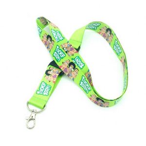 Porte-cartes d'identité en jacquard orange et bambou, avec strass et cordon tressé pour badge, par Golden Supplier - Product Image 6