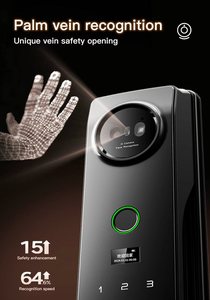 Khóa cửa nhận diện khuôn mặt 3D điện tử, khóa cửa thông minh vân tay kỹ thuật số tự động tích hợp camera, kết nối Wifi Tuya - Product Image 4