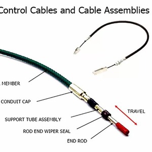 Stainless Steel Flexible Shaft Bristow Type Control For Buses Trucks <b>Coaches</b> With Gear Core Components - Product Image 3