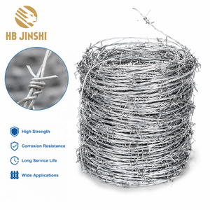 Fil barbelé galvanisé à double torsion 16g, bobine <span class=keywords><strong>de</strong></span> 100m, 250m, 500m pour la protection des fermes, du bétail et <span class=keywords><strong>de</strong></span> la construction, <span class=keywords><strong>prix</strong></span> usine - Product Image 1
