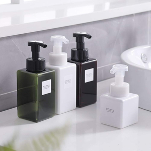 Transparent Square <b>200ml</b> 300ml PETG Plastic Pump <b>Bottle</b> for Shower Gel Lotion Shampoo Multi Purpose Plastic <b>Bottle</b> - Product Image 4