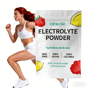 Potasio 1000mg Electrolitos en Polvo Sabor Coco, Limón y Frambuesa Sin Azúcar Keto Sin OMG Soporte de Hidratación y Energía para Adultos - Product Image 1