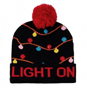 Gorros Navideños de Punto con Luces Intermitentes, Regalo Promocional - Product Image 5