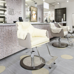 Nueva Silla de peluquero de Pu de lujo para barbería <span class=keywords><strong>y</strong></span> equipo de muebles reclinables de Hotel de buena calidad para hombres <span class=keywords><strong>y</strong></span> mujeres - Product Image 1