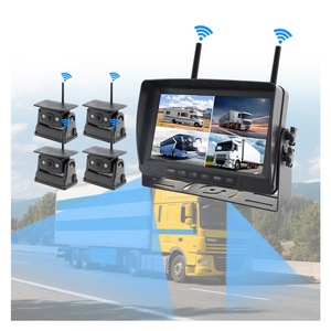 Système <span class=keywords><strong>de</strong></span> caméra <span class=keywords><strong>de</strong></span> recul sans fil magnétique solaire AHD CVBS BSD 360 pour camion, autobus scolaire, avec écran LCD et kit <span class=keywords><strong>de</strong></span> moniteur - Product Image 1