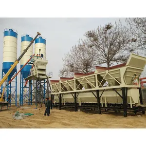 HZS60 Concrete batching plant dry powder Mixing plant ready mix on sale and medium small Concrete mixing plant manufacturers