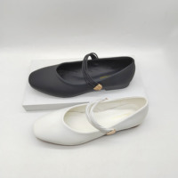 Chaussures de poupée pour femmes pompe à talons bas femme ensemble pied une sangle Mary Jane dames rétro Ballet chaussures de bureau simples chaussures de grand-mère