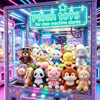 Assortiment de jouets en peluche de 8 pouces, mignons et kawaii, vente en gros directe usine, pour machines à griffes et prix de carnaval