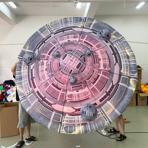 Jenor Oggetti di Scena Pubblicitari Gonfiabili Giganti: Modello UFO Volante Argentato per Eventi e Decorazioni Sceniche - Product Image 4
